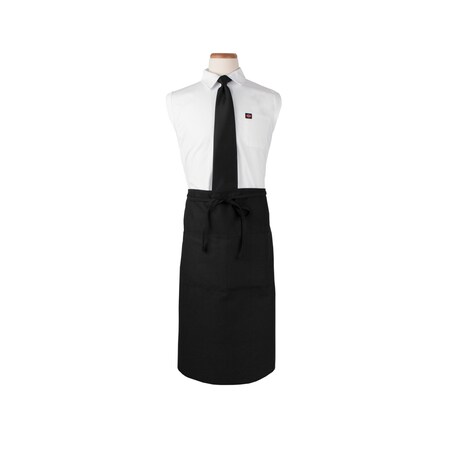 Ritz Chef's LineBistro Waist Apron (2 pockets) 33x30 Black CL2PWABK-1